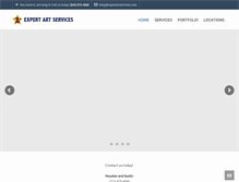 Tablet Screenshot of expertartservices.com